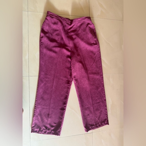 Alfred Dunner Women's Plus Idea Velour Pants Red Size 10 - Picture 16 of 16
